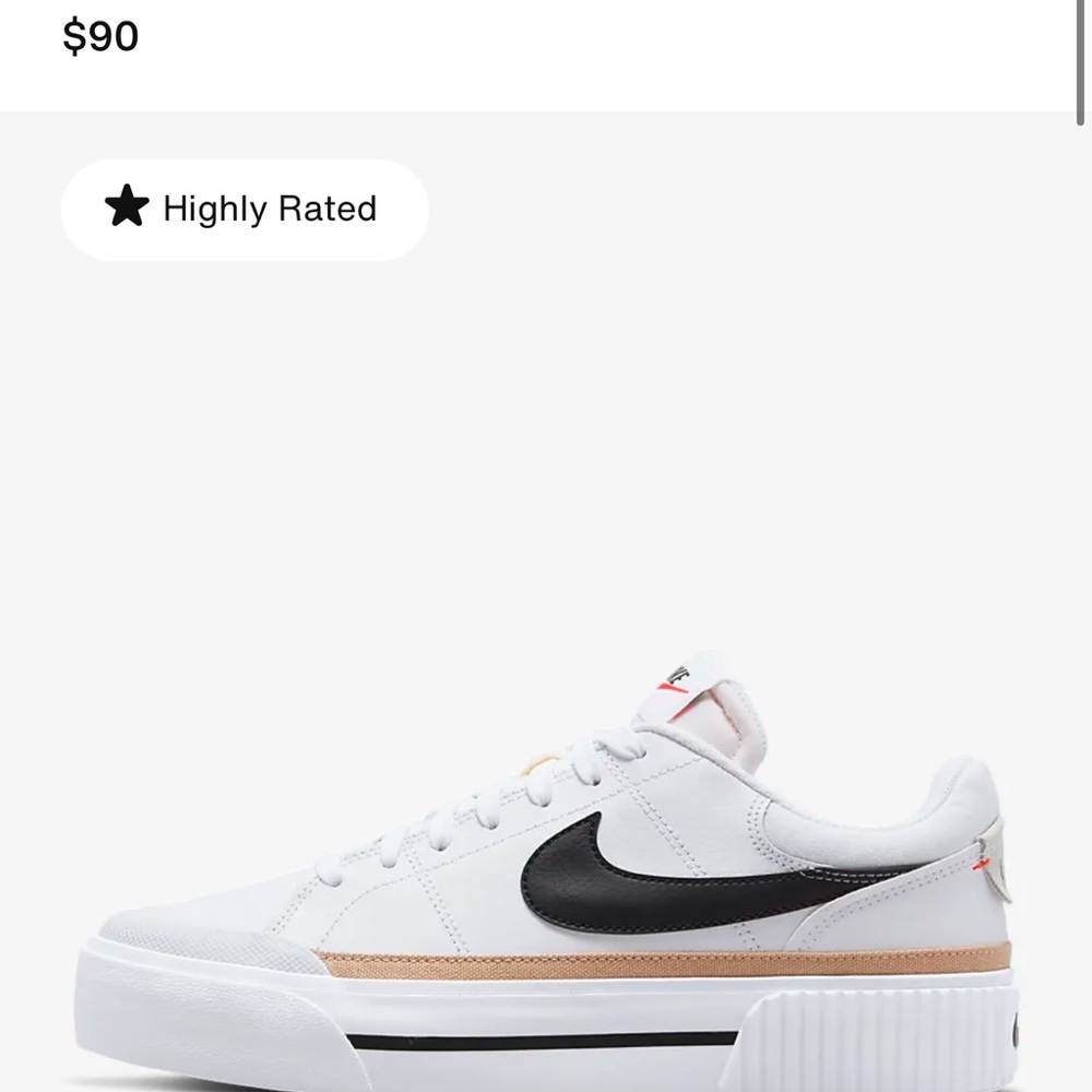 Nike White and Black Sneakers